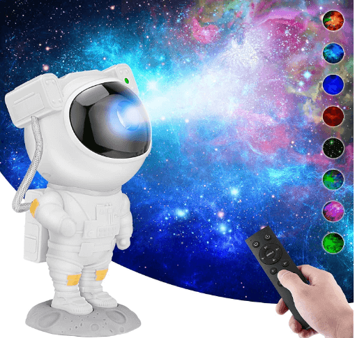 Night Light Astronaut Galaxy Projector With Remote & 360° Adjustable