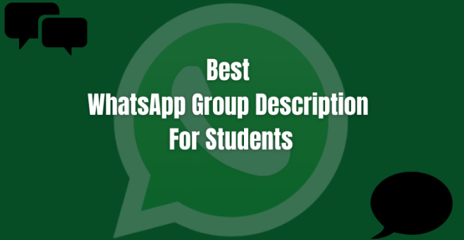 whatsapp group description for students