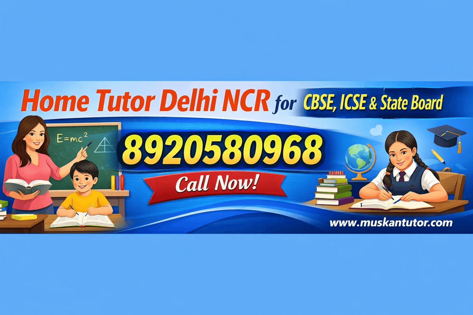 Home Tutor Delhi NCR for CBSE, ICSE & State Board