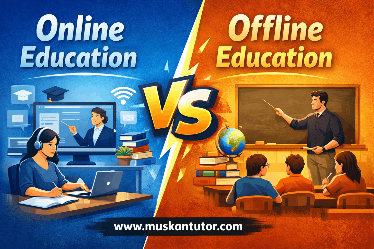 Online Education Vs Offline Education