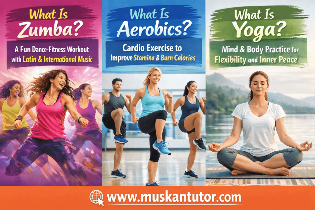 Difference Between Zumba and Aerobics VS Yoga