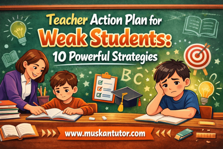 Teacher Action Plan for Weak Students: 10 Powerful Strategies