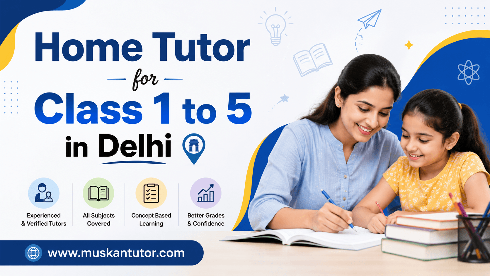 home tutor for class 1 to 5