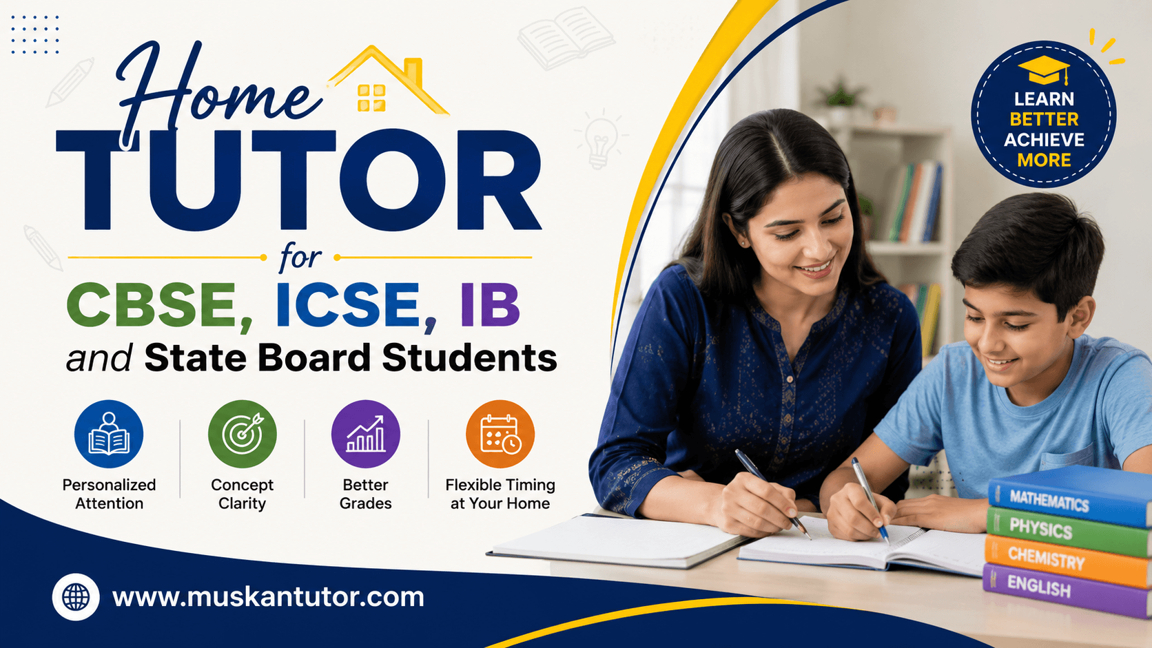 Home Tutor for CBSE ICSE IB and State Board Students